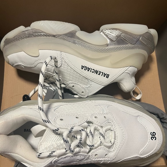 Balenciaga Triple S White Clear Sole WOMEN'S TRIPLE S CLEAR SOLE